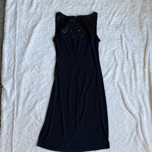 NWT American Living black sheath dress with sequin accent. Size 10. - Picture 4 of 12